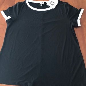 Anne Klein black and white top